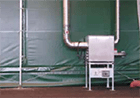 臨時貨倉使用本空間除濕技術控制帳篷中的濕度，避免發霉，防止鐵製棚架生鏽，確保儲存的物品免受潮濕損害