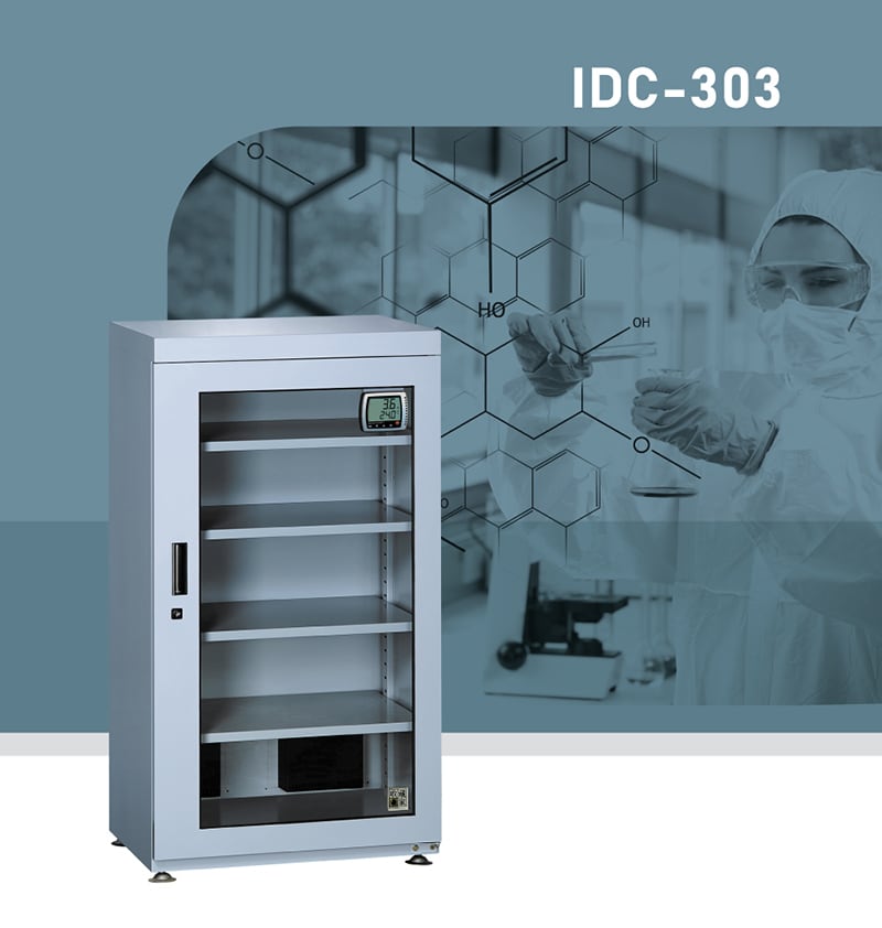 收藏家 IDC-303 工業用防靜電，超低濕乾燥箱乾燥櫃，可取代耗能烘箱